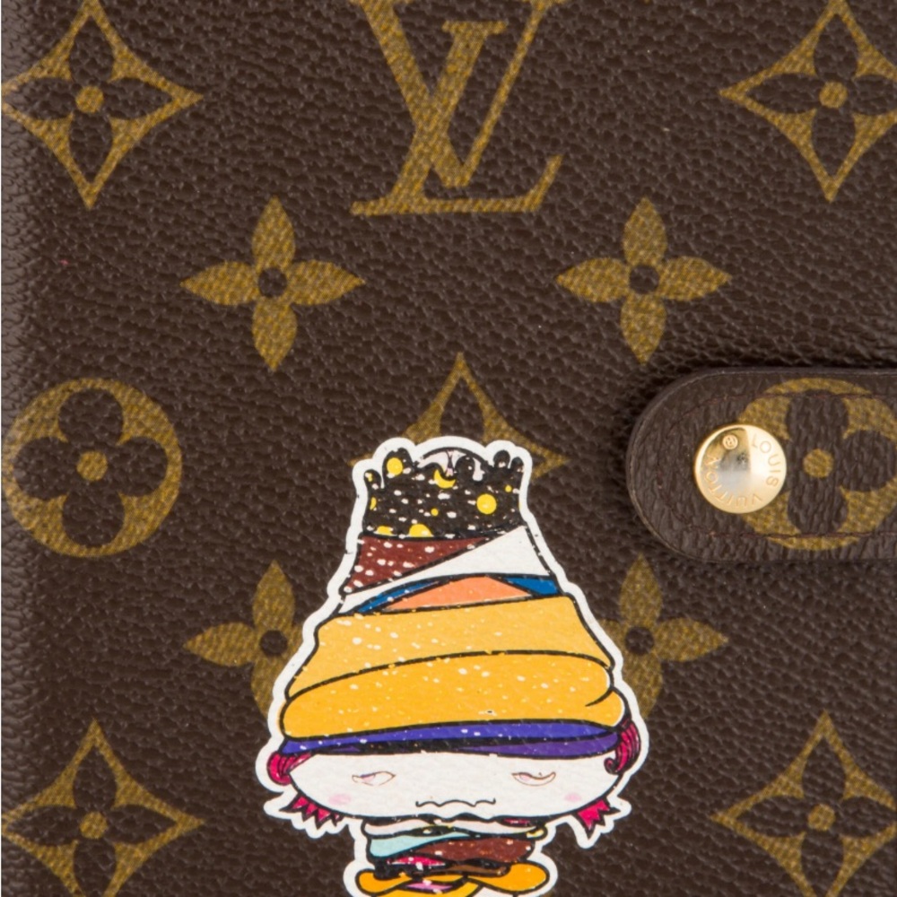 Louis Vuitton Brown Monogram Wallet with Cartoon Design - Picture 3 of 5